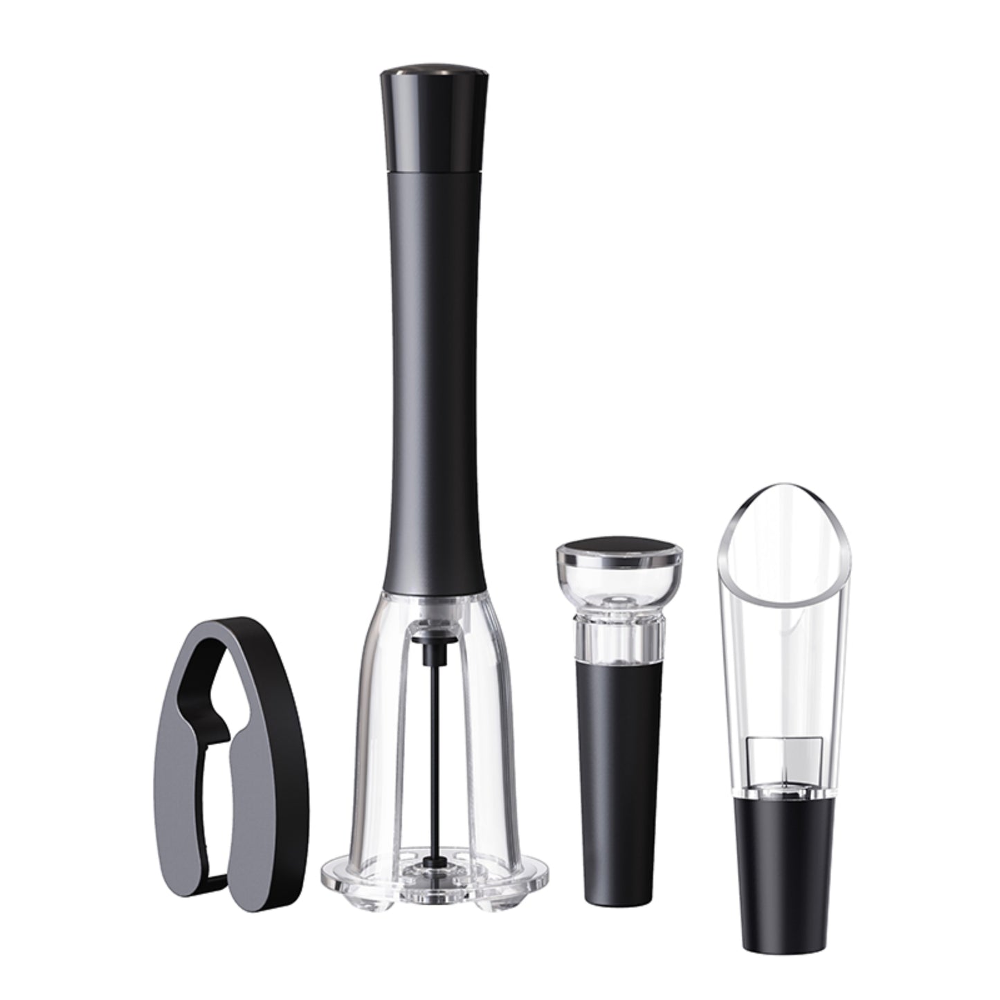 ANNIVERS Air Pressure Wine Bottle Opener Set Pump Wine Opener Kit, Vacuum Wine Stopper Wine Aerator Pourer Foil Cutter, Safe & Easy Cork Remover Keep Cork Intact Wine Gift, Ouvre Bouteille de Vin